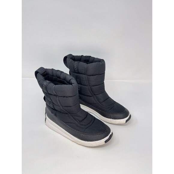 Sorel Out N About Puffy Mid Womens Boots Black Insulated Waterproof Winter US 7 - Picture 2 of 7